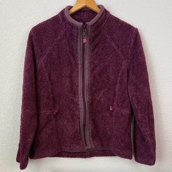 Woolrich Jackets & Blazers - Woolrich Sherpa Zip Up Jacket Fitted Purple Pink Size Medium